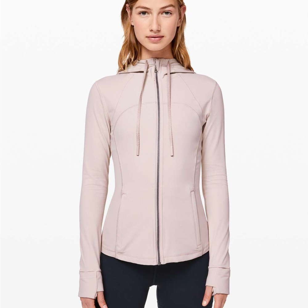 Lululemon Hooded Define Jacket in Pink Bliss (size 8)